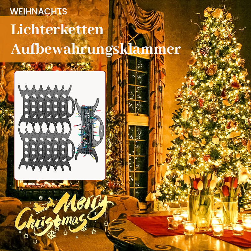 🎄✨ Weihnachts-Lichterketten-Aufbewahrungsklammer