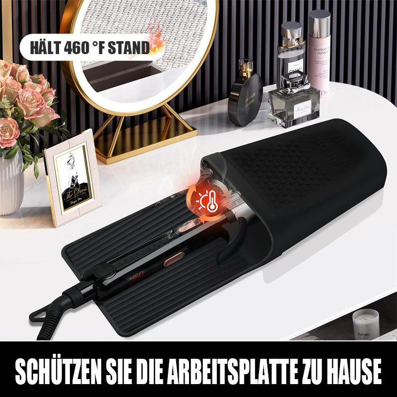 Wärmeisolierende Lockenstab-Aufhängetasche mit Silikon-Saugnapf/Silicone suction cup heat insulation curling iron hanging bag